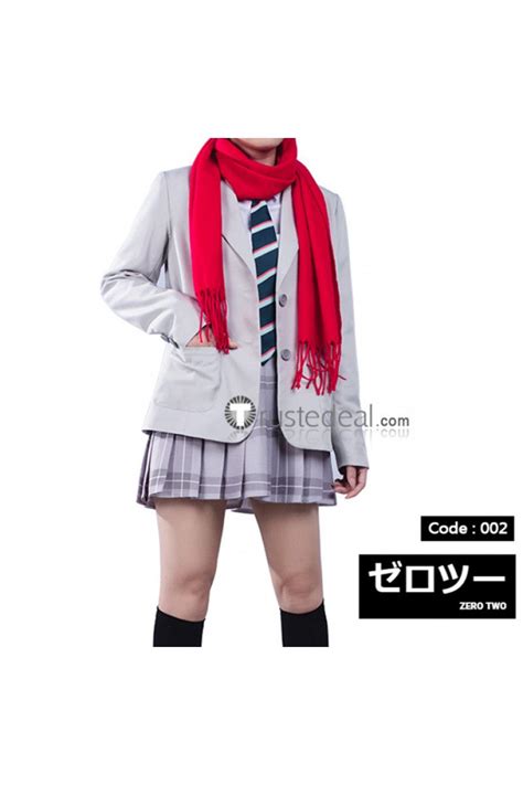 Darling In The Franxx Ichigo Zero Two School Uniform Cosplay Costume