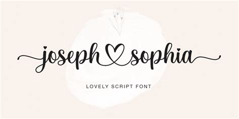 Joseph Sophia Schriftart Dafont