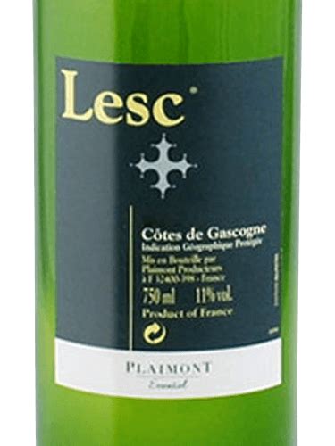 Plaimont Lesc Côtes de Gascogne Blanc Vivino US