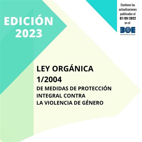 Ley Orgánica 1 2004 de Medidas de Protección Integral contra la