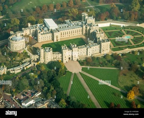 Aerial View Of Windsor Castle