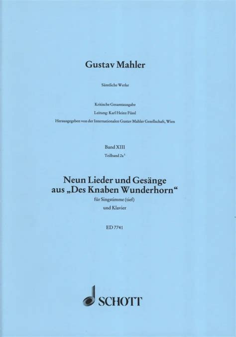 S Mtliche Werke Band Xiii At Von Gustav Mahler Im Stretta Noten