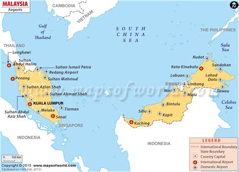 Map Of Airports In Malaysia – The World Map