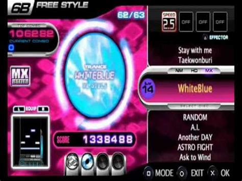 DJ Max Portable Hot Tunes White Blue 6B MX Full Combo 3 AUTO