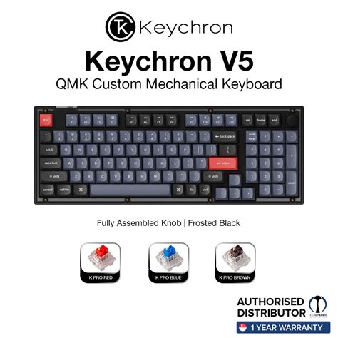 Keychron V5 QMK RGB Hot Swappable Custom Mechanical Keyboard Fully