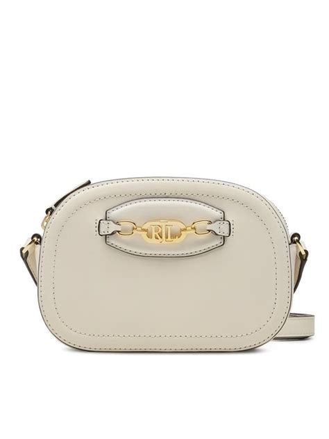 Handtasche Lauren Ralph Lauren Jordynn 20 431876412008 Écru eschuhe de