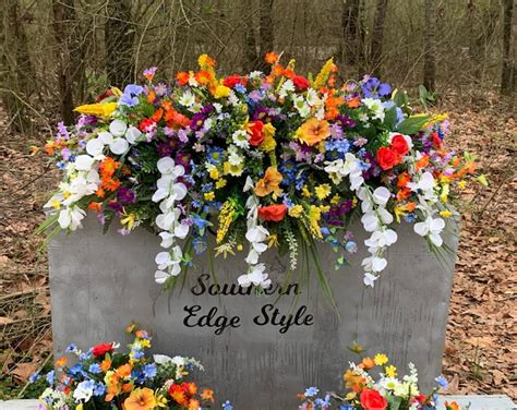 Customizable Spring Cemetery Saddle Extra Large Headstone Saddle