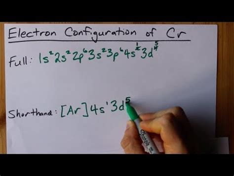 Electron Configuration For Chromium - cloudshareinfo