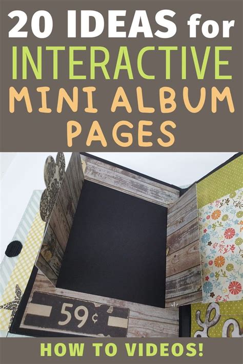 20 Ideas For Interactive Mini Album Pages Mini Albums Mini Album