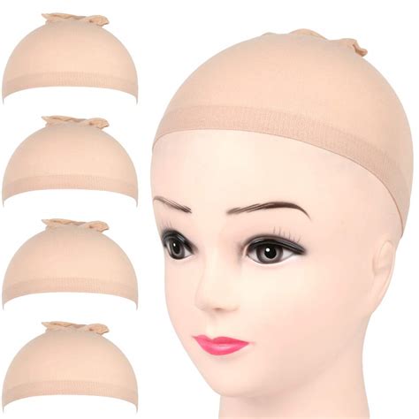 Amazon Nylon Wig Caps FANDAMEI 4 Pieces Stocking Wig Caps For