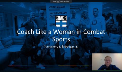 Iwg Sari Tuunainen Coach Like A Woman In Combat Sports • Women In