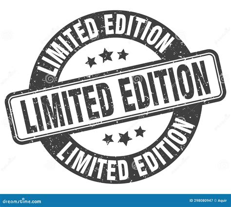 Limited Edition Stamp Limited Edition Label Round Grunge Sign Stock