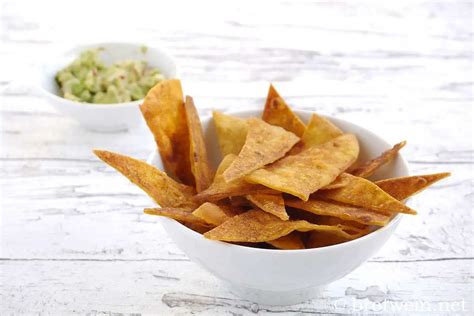 Tortilla Chips Selber Machen Nachos Mit Guacamole Und Salsa Dip