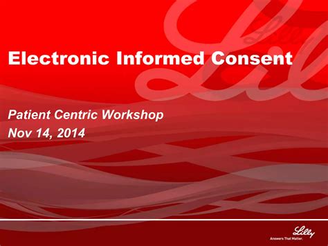 Electronic Informed Consent In Clinical Trials Ppt