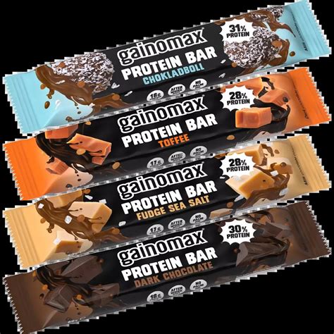 Gainomax Protein Barer Proviant Effektlageret Aps