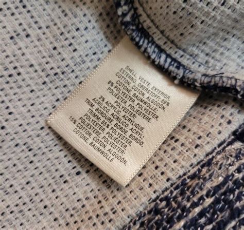 Anthropologie Ett Twa Tweed Trucker Jacket Blue White Gem