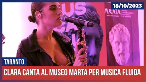 Clara Soccini Mare Fuori Canta Al Museo MarTa Di Taranto 18 10 2023