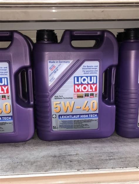 Liqui Moly Leichtlauf High Tech AUTHENTIC 5W 40 5L Bottle Petrol