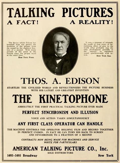 Tdih August 31 1897 Thomas Edison Patents The Kinetoscope The First Movie Projector R