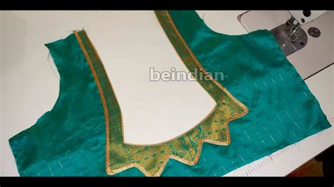 Very Beautiful Paithani Blouse Back Neck Design Cutting And Stitching