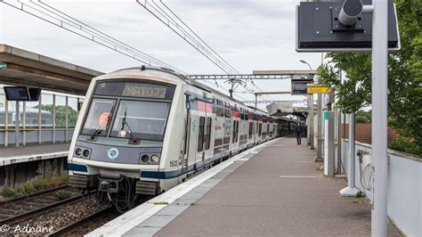 RER A Départ d un MI2N Alteo en direction de Cergy Le Haut YouTube