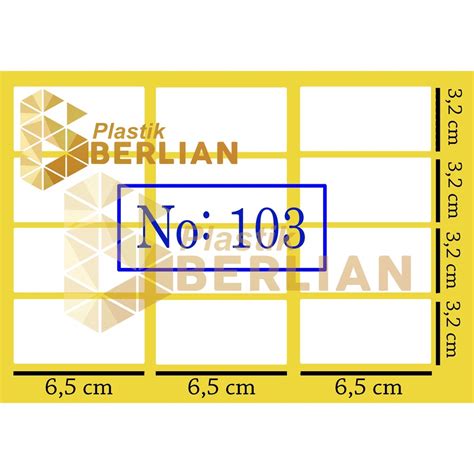 Jual Label 103 Sticker Undangan 120 Label Pack 3 2 X 6 5 Cm Shopee