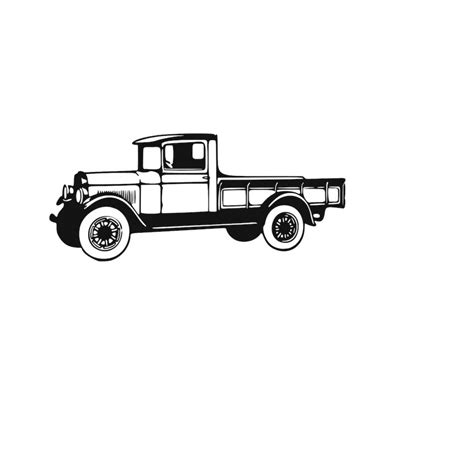 Vintage Truck Svg Old Truck Svg Antique Truck Svg Truck Svg Inspire