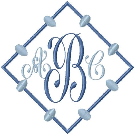 Diamond Monogram Frame Bling Sass And Sparkle