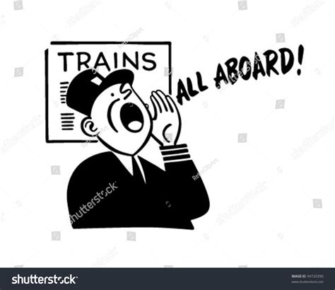 74 Retro Train Conductor Stock Illustrations, Images & Vectors ...