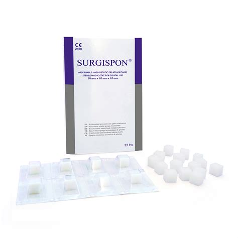 Surgispon Absorbable Hemostatic Gelatin Sponge X X Mm Medentrx