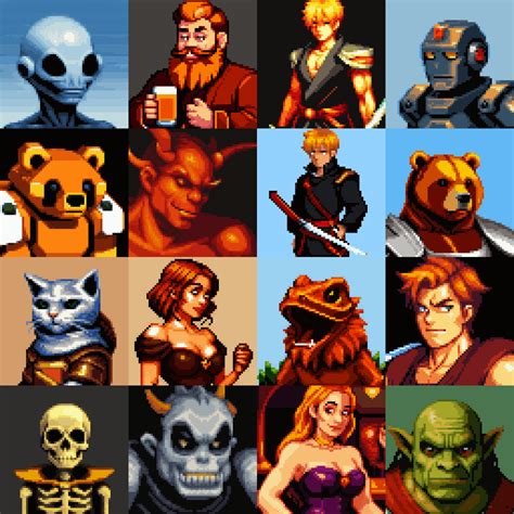 Pixel Art Portraits Rstablediffusion