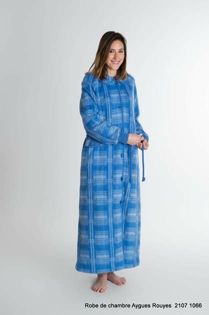 Robe De Chambre Cossaise Femme En Laine Des Pyr N Es Col Claudine