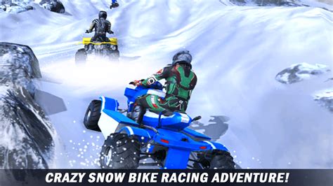 Futuristic Offroad Snow Mountain ATV Quad 4 Wheeler Bike Racing Stunt