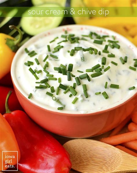 Sour Cream And Chive Dip Is Perfect For Dunking Into With Chips And Vegetables Tastes Just Like