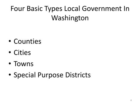 PPT - Civics 101 Washington Local Government PowerPoint Presentation