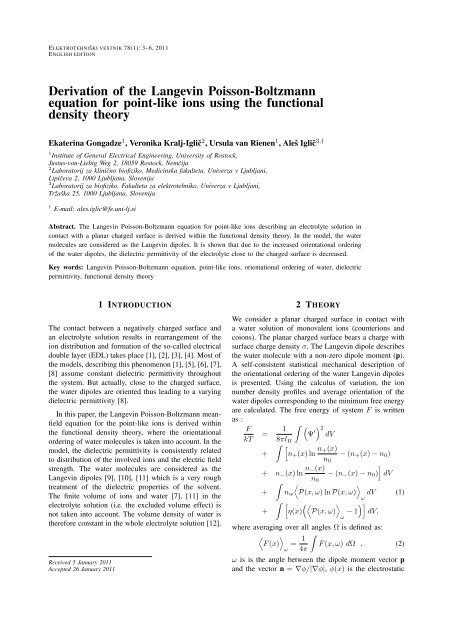 Derivation of the Langevin Poisson-Boltzmann equation for point ...