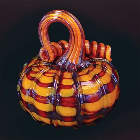 Decorative Glass Pumpkins Art Glass Pumpkin Glass Pumpkins Display Glass Pumpkins