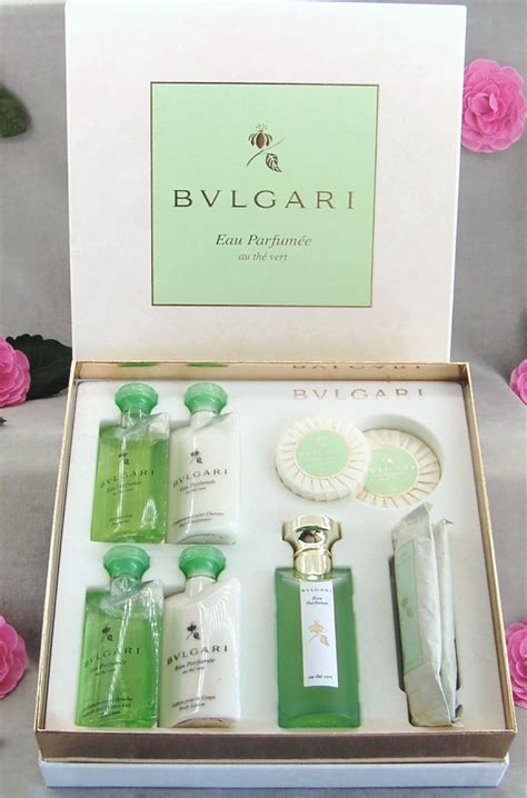 BVLGARI Eau Parfumée Au the Vert Parfum 8 tlg GESCHENKSET 375 ml