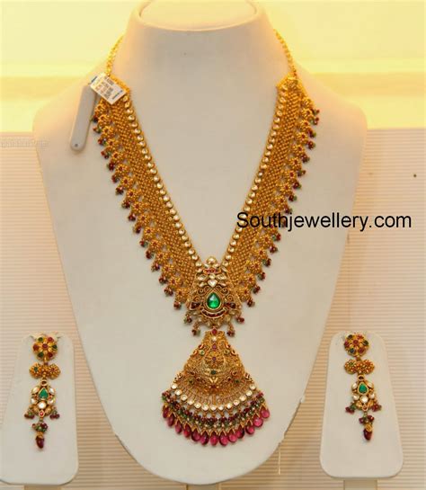 Bridal Gold Necklace by GRT Jewellers - Indian Jewellery Designs