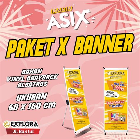 Jual Paket X Banner 60 X 160 Cm Shopee Indonesia