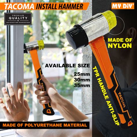 Mydiyhomedepot Tacoma Rubber Mallet Double Face Installation Hammer