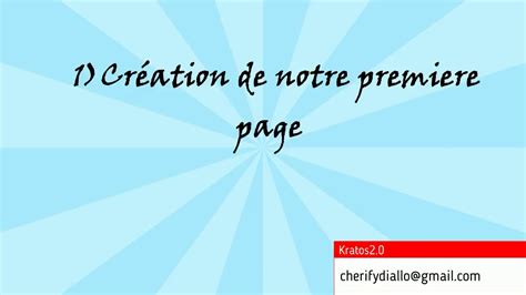 Cr Ation De Notre Premi Re Page Avec Laravel Youtube