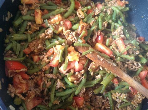 Gr Ne Bohnen Mit Hackfleisch Und Tomaten Rezept Mit Bild Chefkoch De