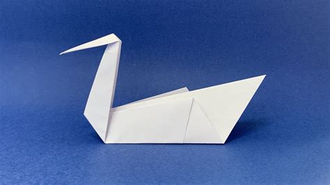 Zwaan Vouwen Makkelijk Origami Zwaan Hoe Maak Je Een Papieren Zwaan