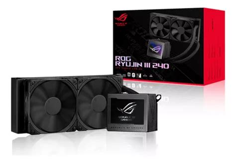 Water Cooler Asus Rog Ryujin Iii Preto Display Lcd 240mm Frete grátis