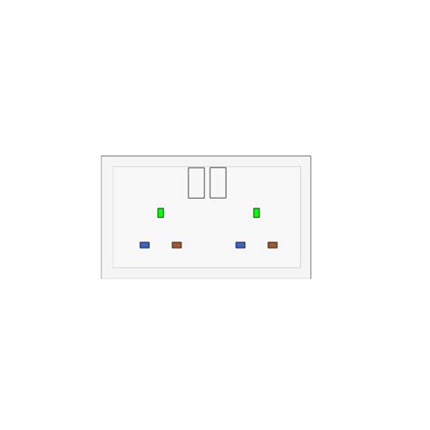 UK double socket | Free SVG