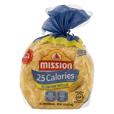 Mission Super Soft Calories Yellow Corn Tortillas Ct Bag