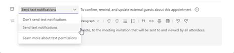 Send External Guests Sms Text Notifications About Their Virtual Appointment Microsoft Support