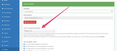 Linking Admin User And Employee Accounts Hr Partner Knowledge Base