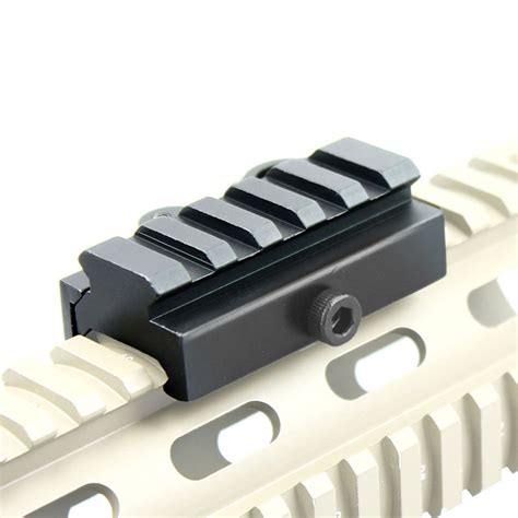 Quick Release Detach Aluminum Riser Block Mount For Picatinny Weaver